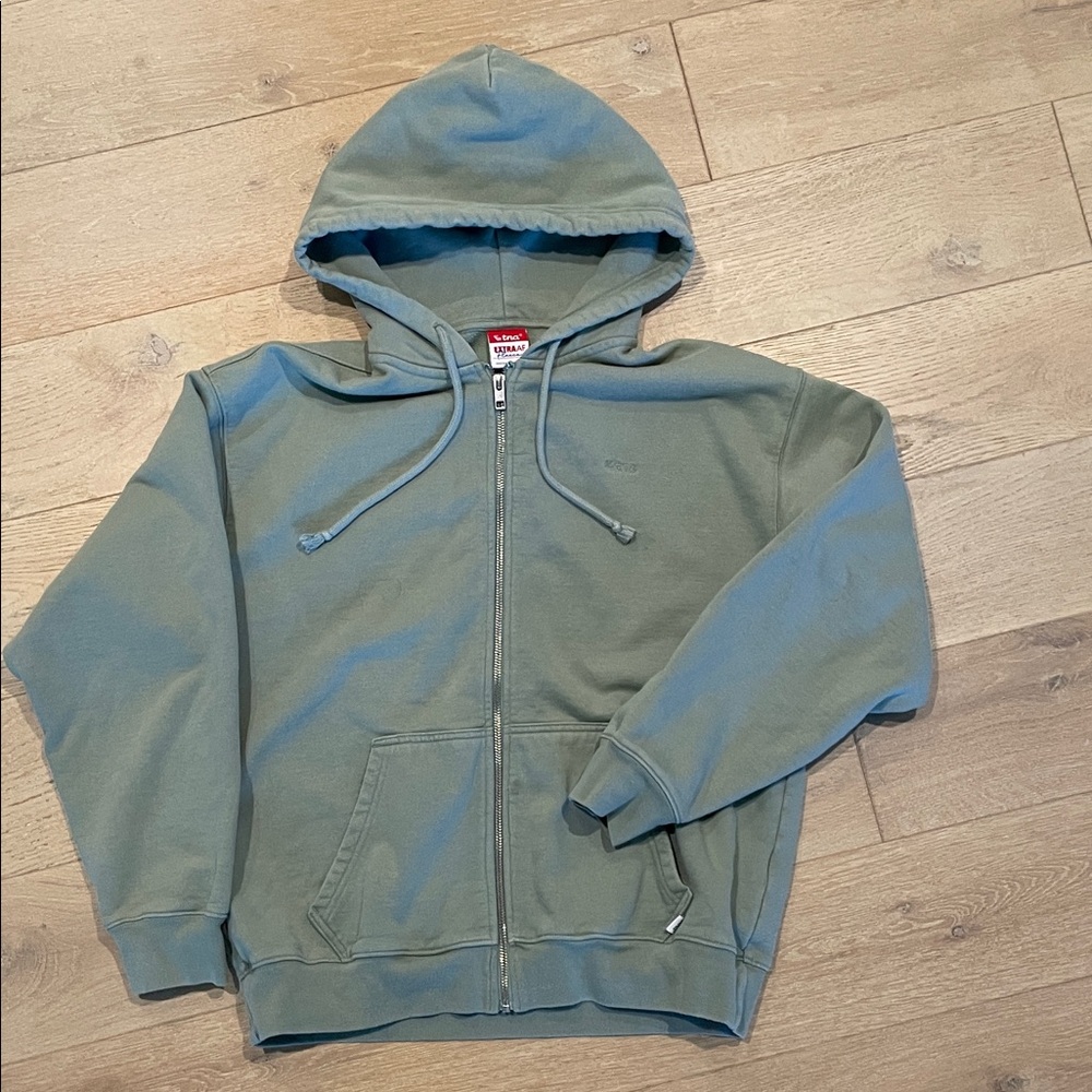 Aritzia Sage Green Zip-Up Hoodie
